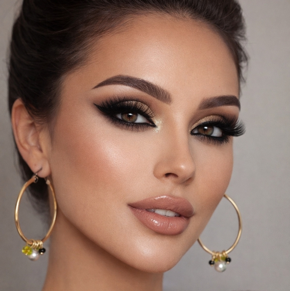 g by Gennaro Gold Tone Beaded‎ Hoops